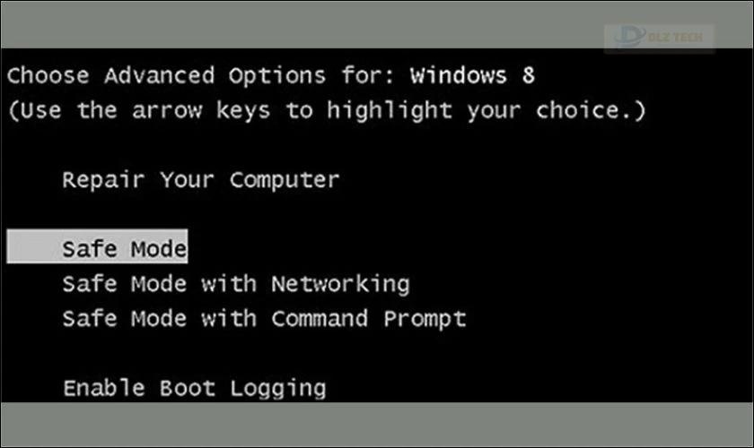 Xem thông báo hiển thị trên màn hình để xác nhận tình trạng máy