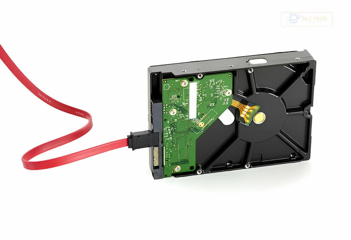 Hình 2: Nhân viên kỹ thuật Dlz Tech hỗ trợ khách hàng thay ổ cứng.