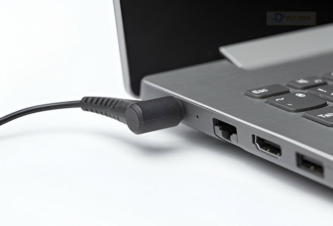 Kỹ thuật viên Dlz Tech hỗ trợ kiểm tra Macbook cho khách hàng