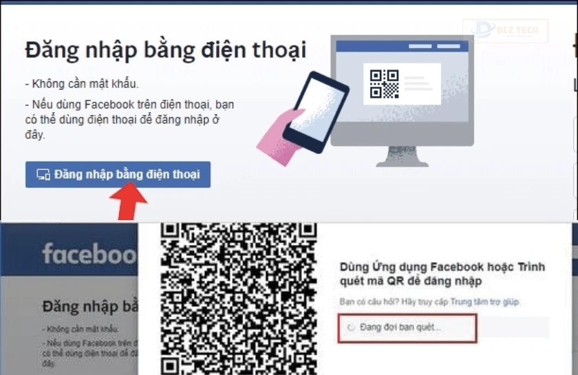 Chọn đăng nhập bằng điện thoại
