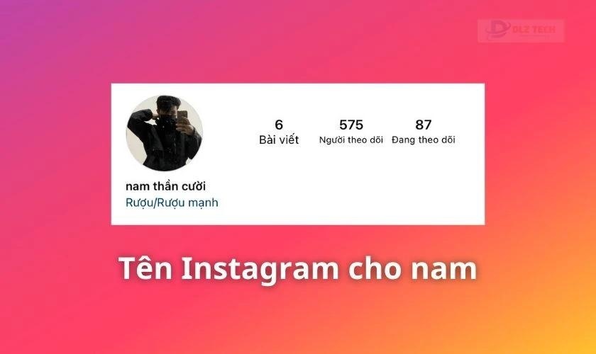 tên Instagram độc đáo cho nam