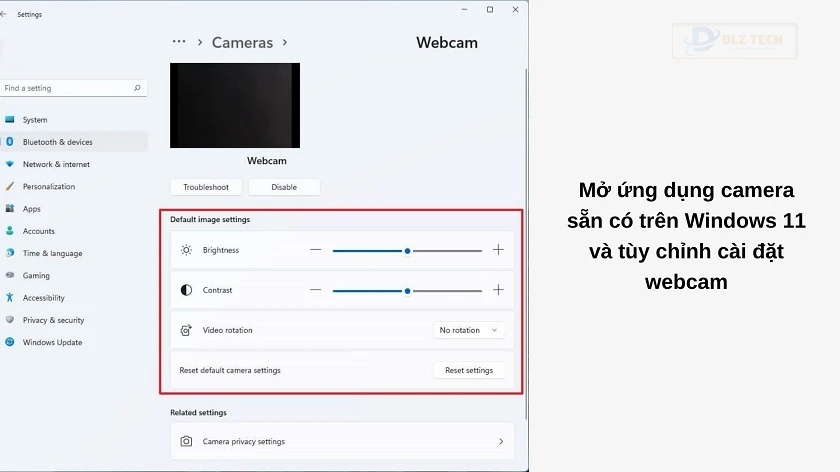 Cách kiểm tra camera trên laptop Windows 11