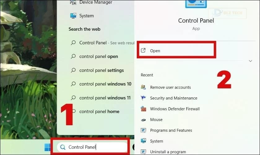 Xóa tài khoản bằng User Accounts