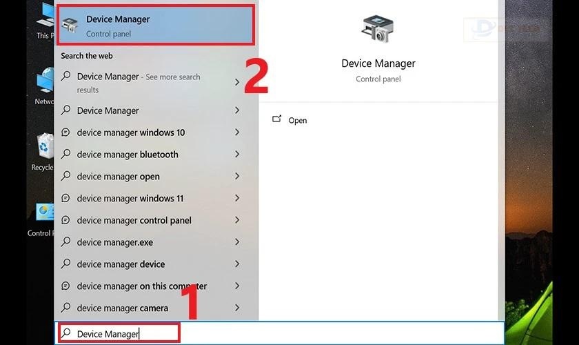 Truy cập vào Device Manager