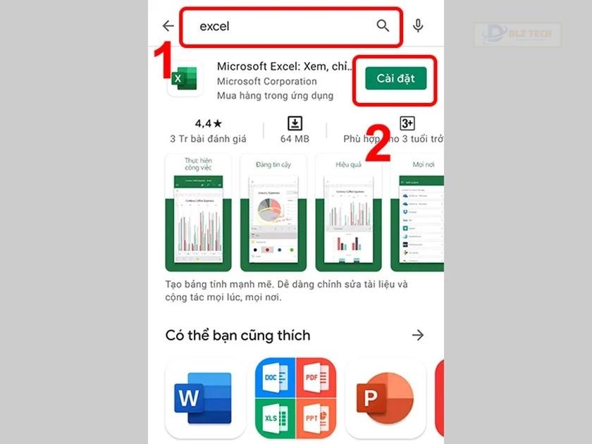 Nhấn chọn cài đặt