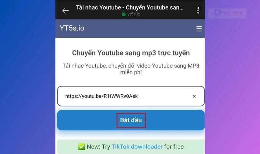 trang web YT5s để tải nhạc
