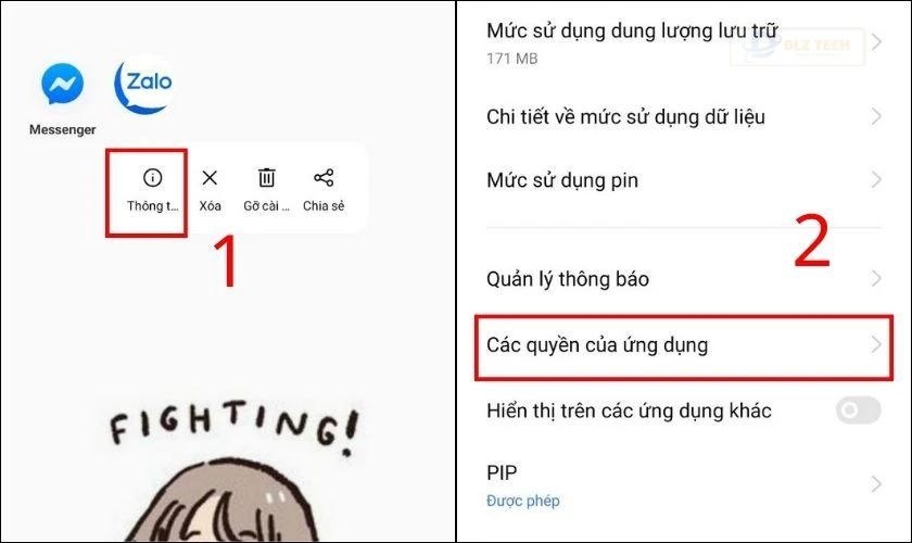 Sửa lỗi tìm quanh đây Zalo trên điện thoại Android