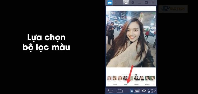 lựa chọn bộ lọc màu