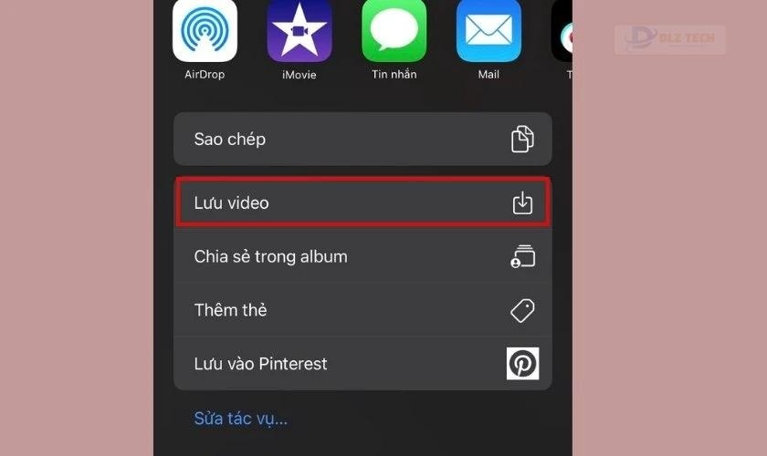 lưu video instagram về điện thoại