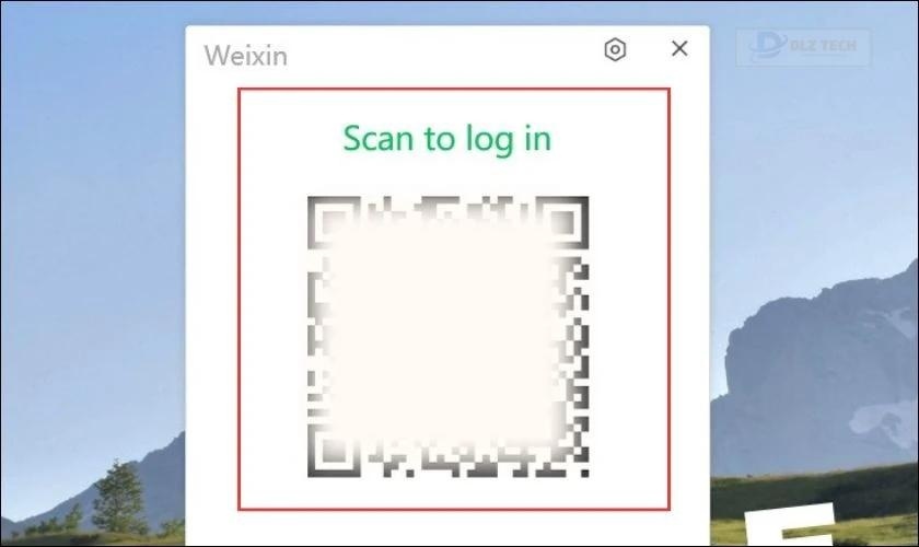 Quét mã QR code để đăng nhập