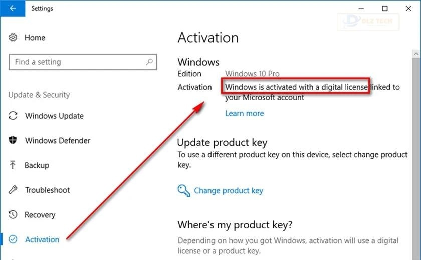 Sửa lỗi active windows 10