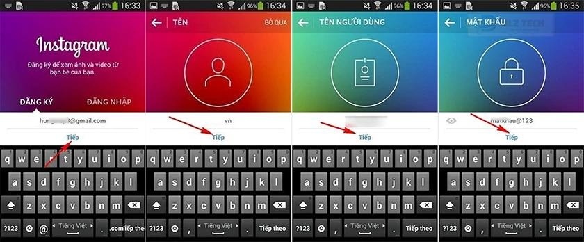 Cách đăng nhập Instagram bằng email