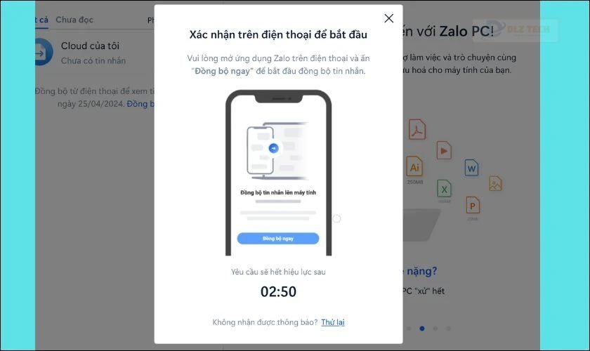 Không thể đồng bộ tin nhắn Zalo trên máy tính?