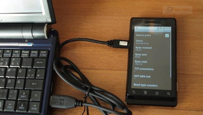 Cách kết nối wifi cho máy tính bàn bằng USB Tethering trên điện thoại Android