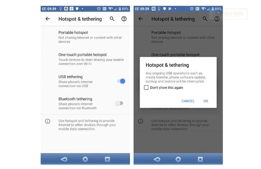 Cách kết nối wifi cho máy tính bàn bằng USB Tethering trên điện thoại Android