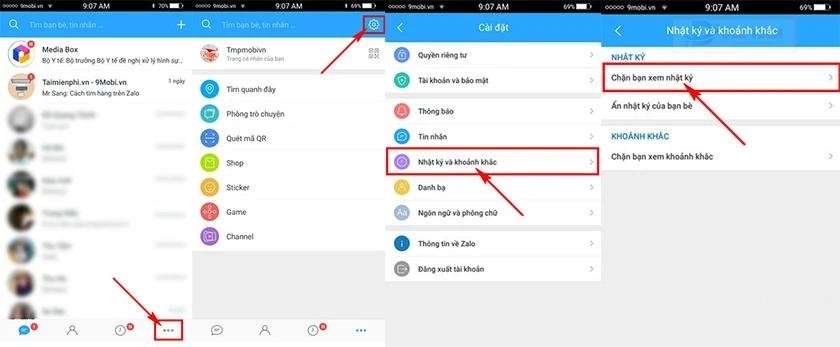 cài đặt bằng cách nhấn vào Send