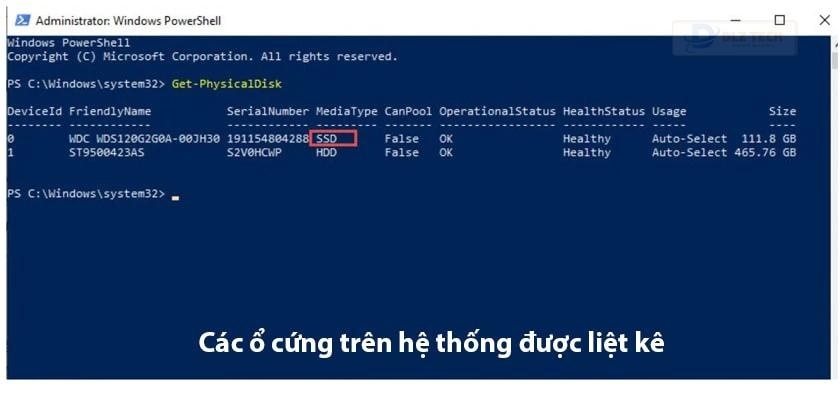 Kiểm tra ổ SSD trên laptop