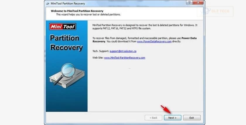 Phần mềm phục hồi dữ liệu ổ cứng MiniTool Partition Recovery