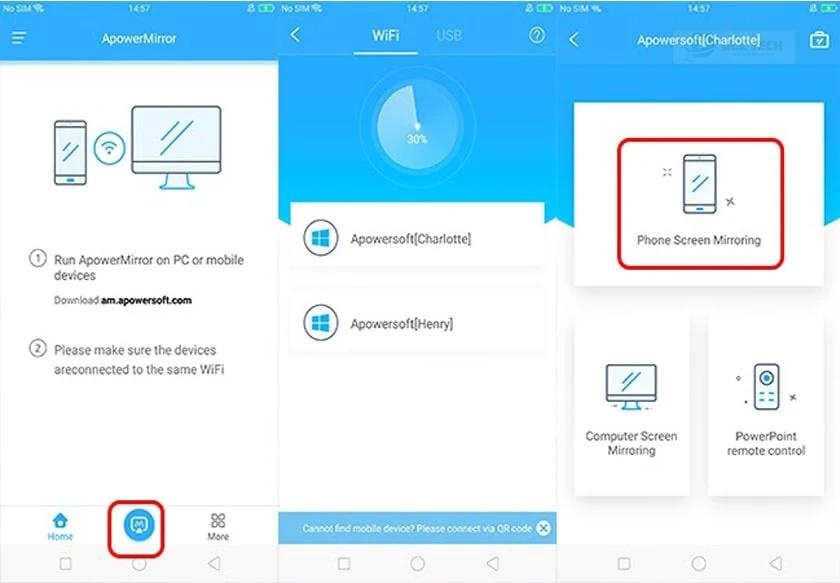 phản chiếu màn hình iphone - ApowerMirror