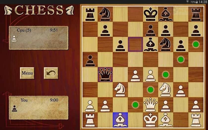 Chess -chơi cờ vua với máy tính