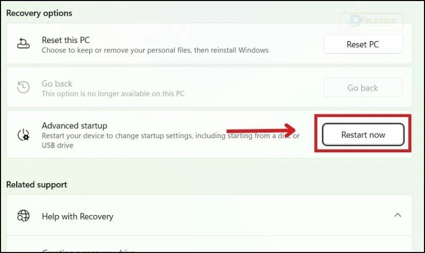 Nhấp vào mục Start Now