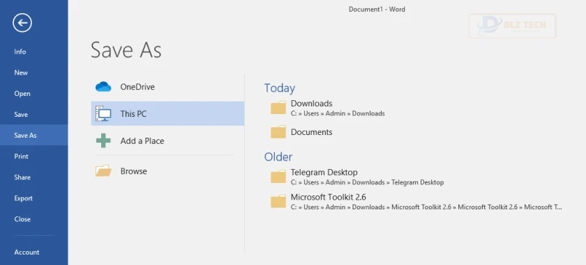 Khắc phục lỗi không in được file word