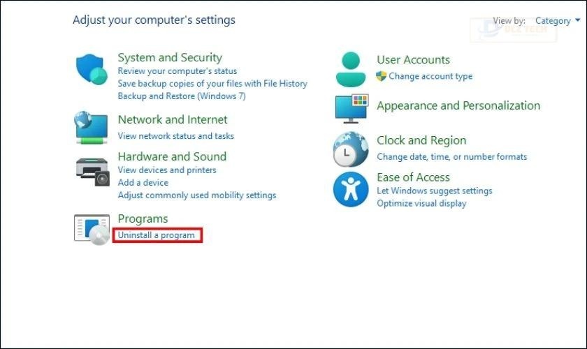 Xóa những phần mềm gây xung đột