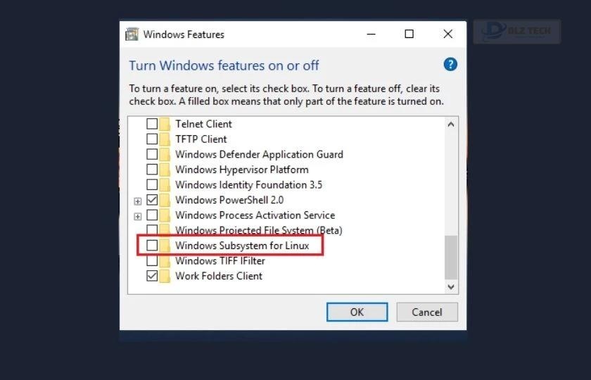 Tắt các tính năng hỗ trợ Linux