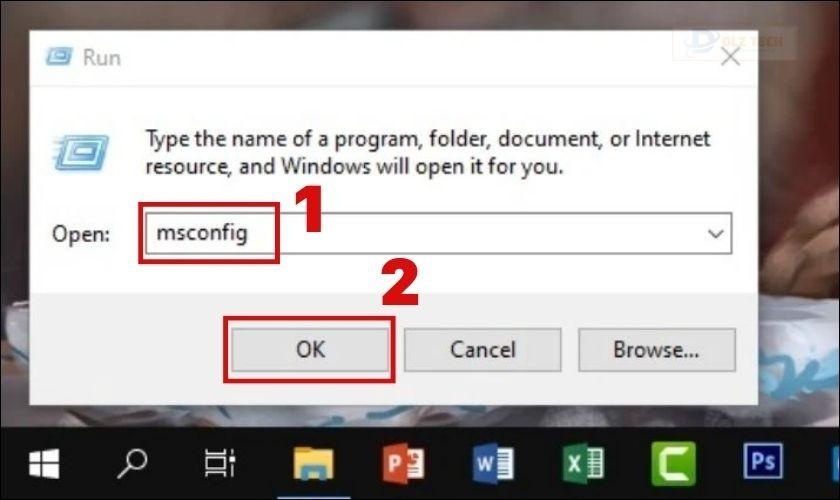 Sử dụng msconfig để khắc phục tình trạng máy tính không nhận đủ RAM