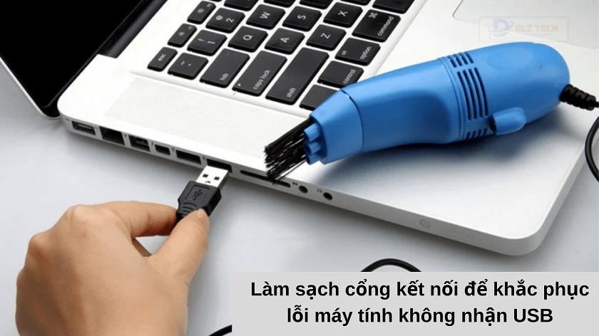 Lỗi máy tính không nhận cổng USB do cổng kết nối