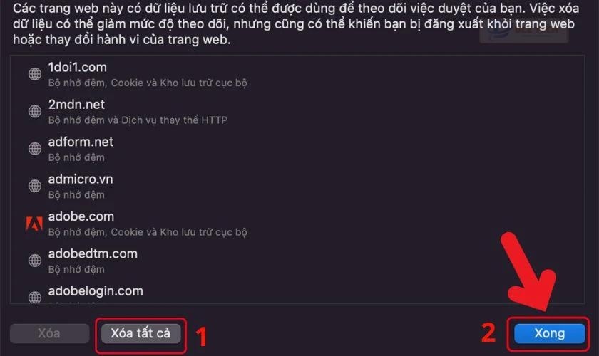 cách khắc phục lỗi Safari trên Macbook