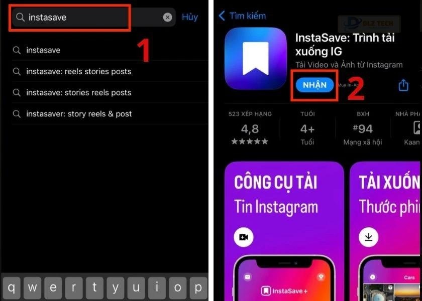 cách lưu ảnh instagram bằng instasave