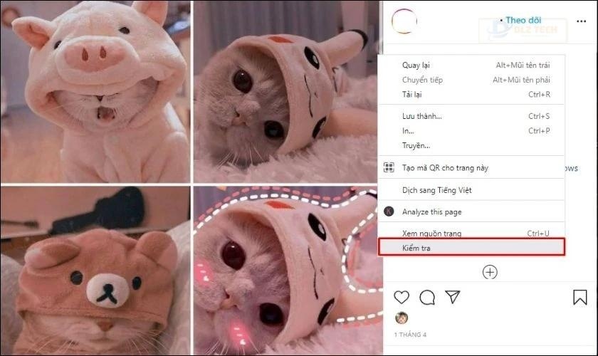 cách lưu hình trên instagram về máy tính