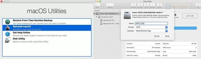 Cài đặt lại hệ điều hành MacOS