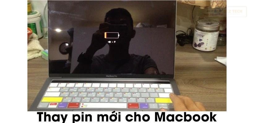 Thay pin Macbook mới