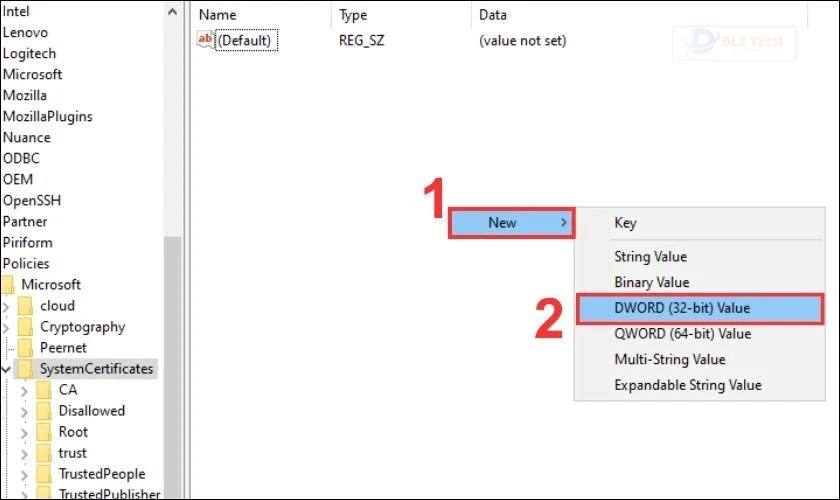 Tìm kiếm khoá NoAutoUpdate