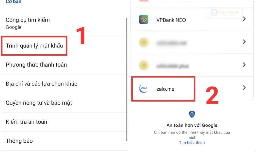 cách đặt lại password zalo bằng gmail trên điện thoại