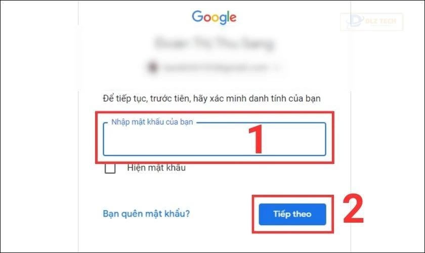 cách lấy lại quyền truy cập zalo qua trình quản lý mật khẩu google