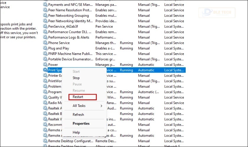 Khắc phục sự cố lỗi 0x0000011b