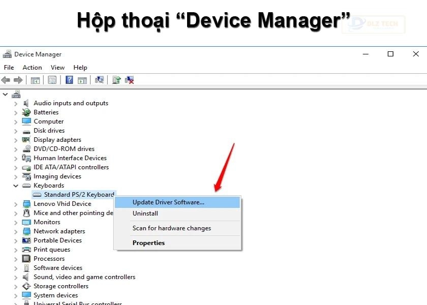 Cách khắc phục lỗi bàn phím laptop trên windows 10