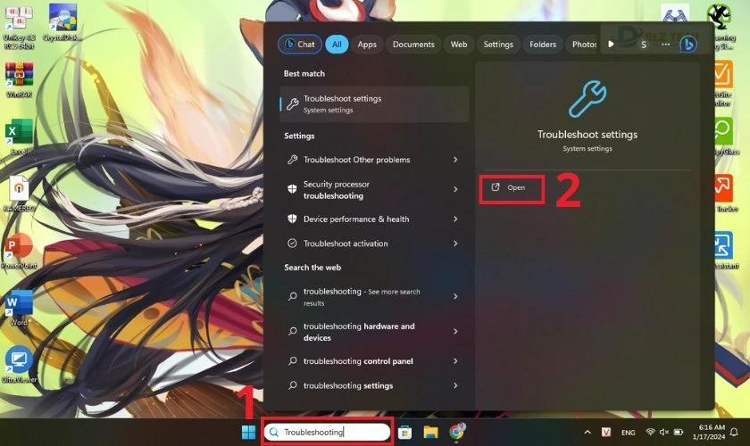 Dùng Windows Troubleshooter để sửa lỗi camera laptop, máy tính