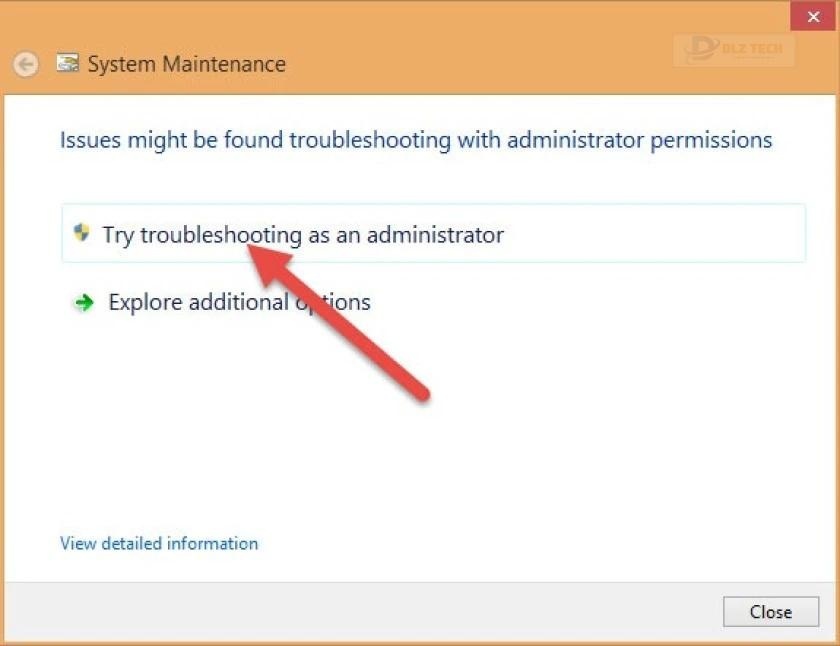 Sử dụng Troubleshooting để sửa lỗi full disk win 10