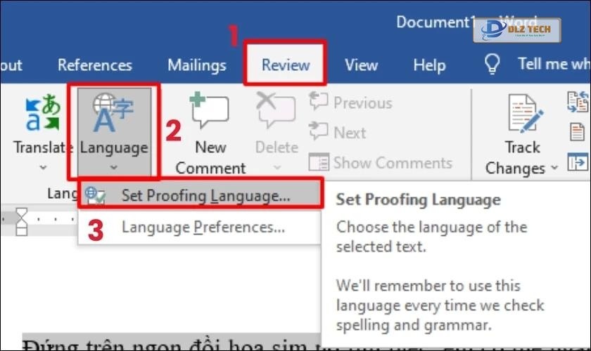 Ví dụ minh họa cách bỏ sửa lỗi chính tả cho một đoạn văn bản