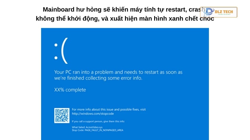 Các lỗi mainboard máy tính PC / laptop phổ biến hiện nay
