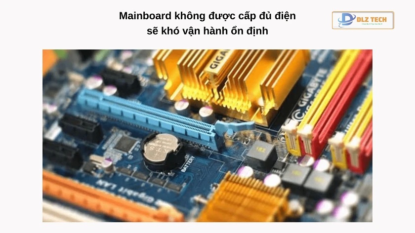 Mainboard máy tính không đủ nguồn điện