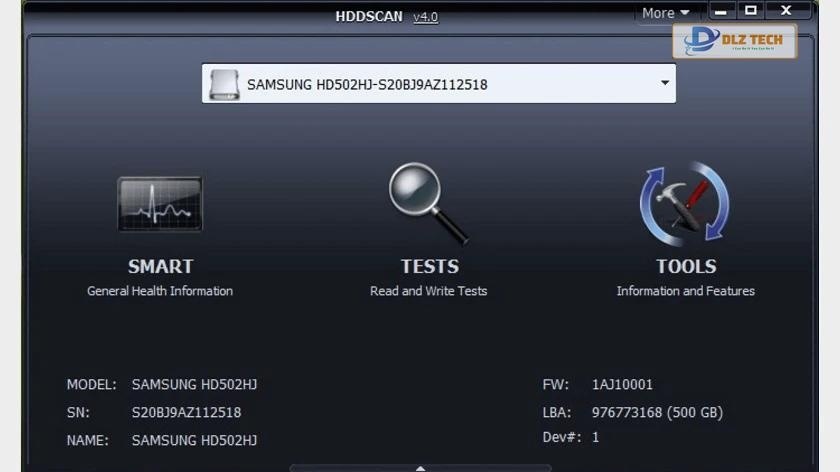 phần mềm kiểm tra ổ cứng laptop HDDScan 