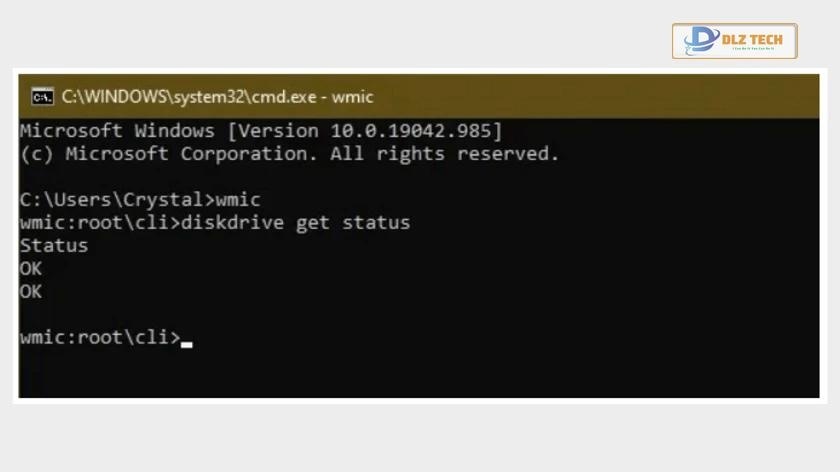 Sử dụng WMIC để kiểm tra ổ cứng laptop