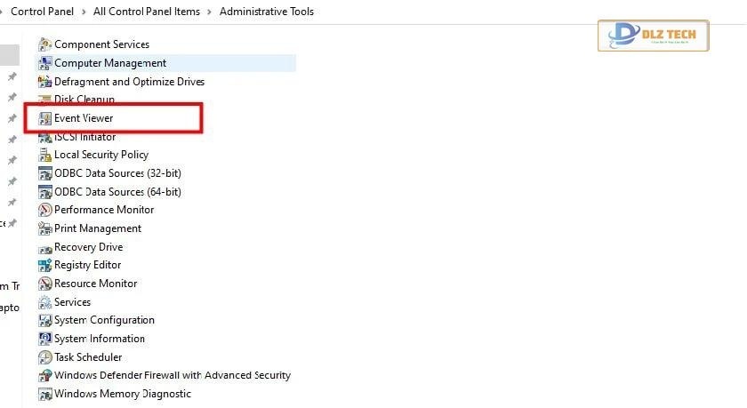 truy cập vào Windows Logs