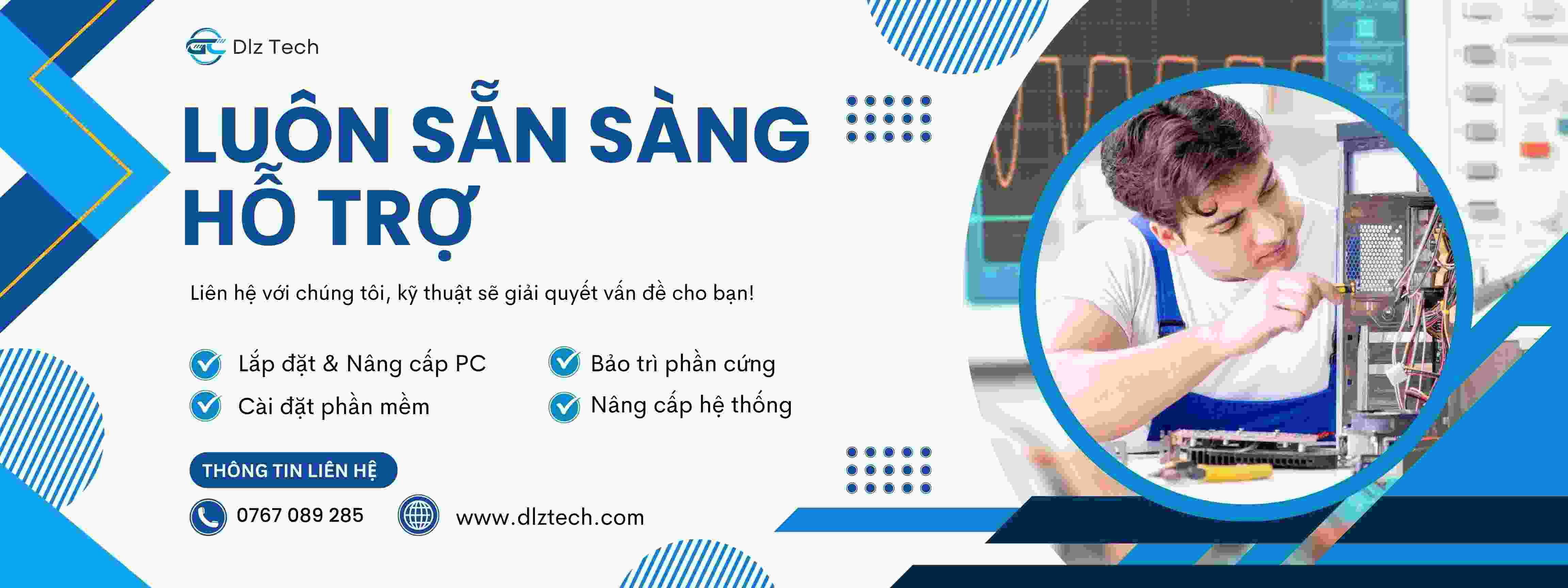Dlz Tech hỗ trợ khách hàng 24/7