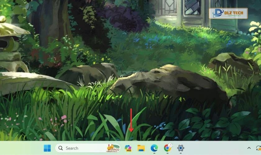 Thanh taskbar trong suốt trên Win 11